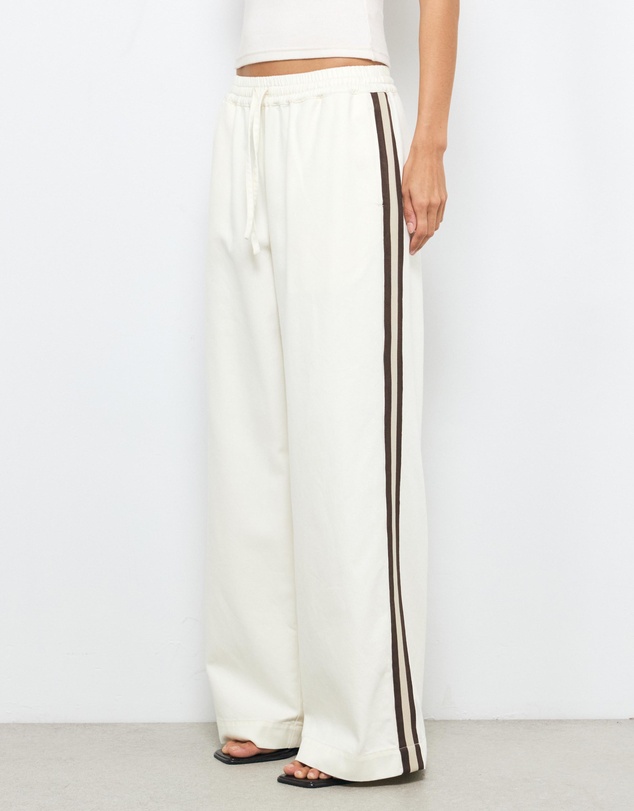 AERE - Contrast Stripe Denim Twill Pants