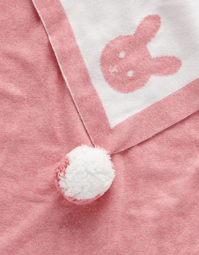 Purebaby - Border Pom Pom Blanket-Babies