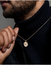 Dower & Hall - Men's 'Fly High' Phoenix Talisman Necklace In Gold Vermeil