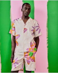Frescobol Carioca - FC X John Booth Felipe Linen Shorts