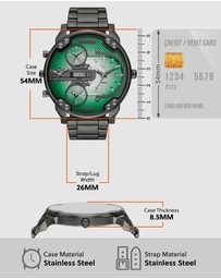 Diesel - Mr. Daddy Slim Gunmetal Analogue Watch