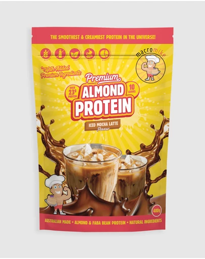 Macro Mike - Premium Almond Protein Iced Mocha Latte