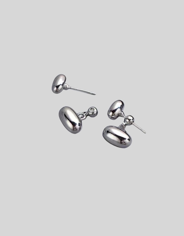 KAJA Clothing - Circle and Peans Earrings 2pc