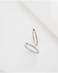 Ted Baker - CLANCI: Medium Crystal Hoop Earrings