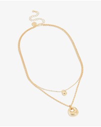 Lovisa - Gold Plated Organic Oval Layered Necklace