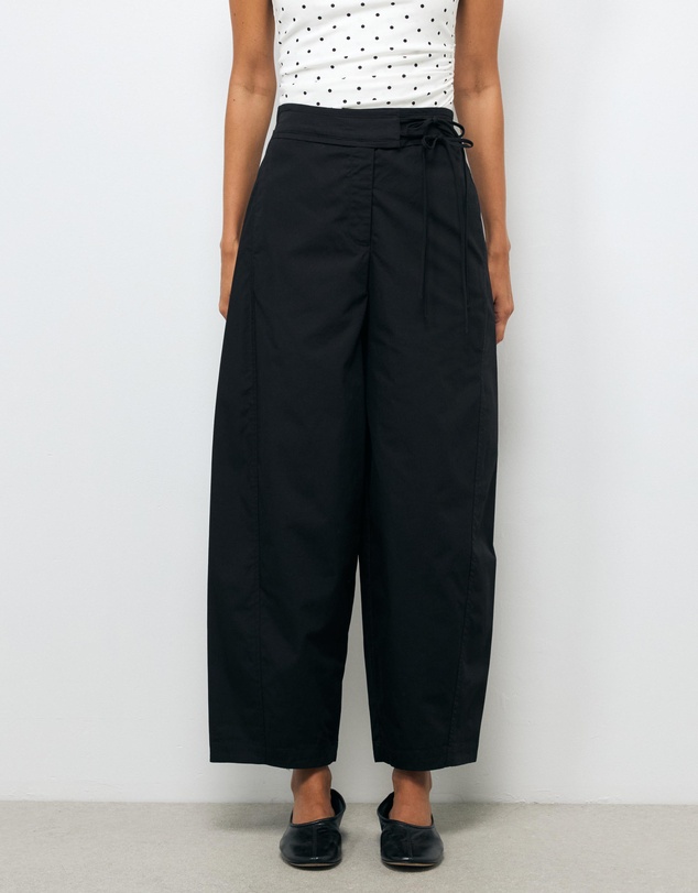 AERE - Olyssa Tie Waist Cotton Pants