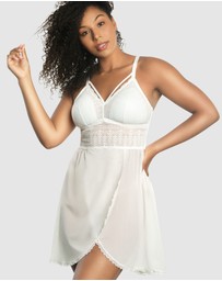 Parfait - Mia Lace & Mesh Padded Full Bust Chemise