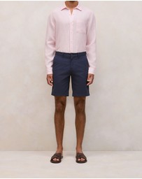 Trenery - Cotton Twill Chino Short in Navy