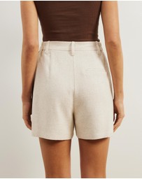Atmos&Here - Rio Linen Blend Detail Shorts