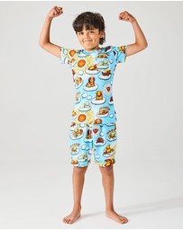 Kip&Co - KipCo x Mambo Puppies Organic Cotton Short Sleeve Tee Short Pyjama Set - Kids