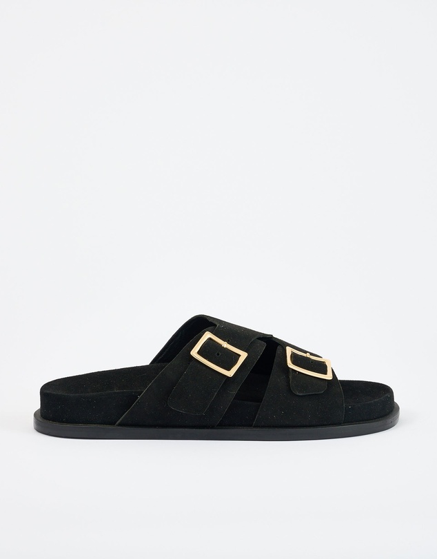 Sol Sana - Sato Footbed Black Suede