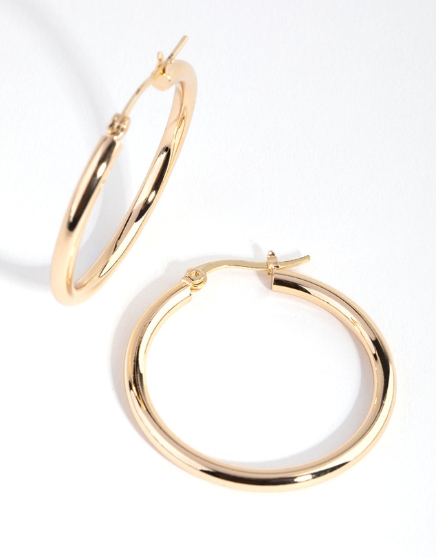 Lovisa - Gold Plated Large Hoop Earrings