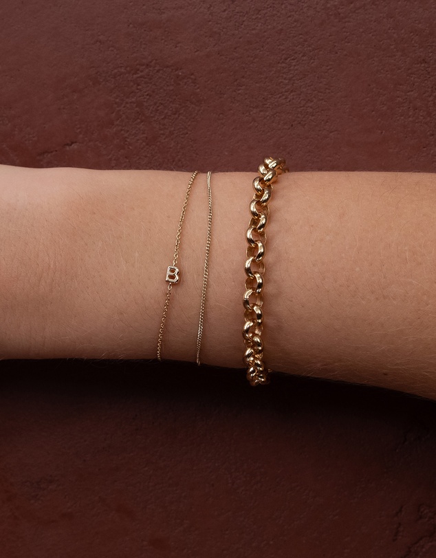 YCL  - Bubble Initial Bracelet L