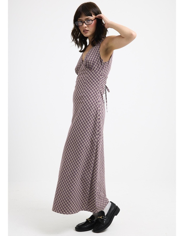Subtitled - Kaia V Neck Midi Dress