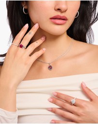 THOMAS SABO - Romance Necklace with Red Roses pendant