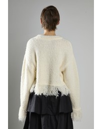 Glamorous - Fringe-Trim Long Sleeve-Jumper