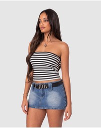 EDIKTED - Alta Striped Tube Top