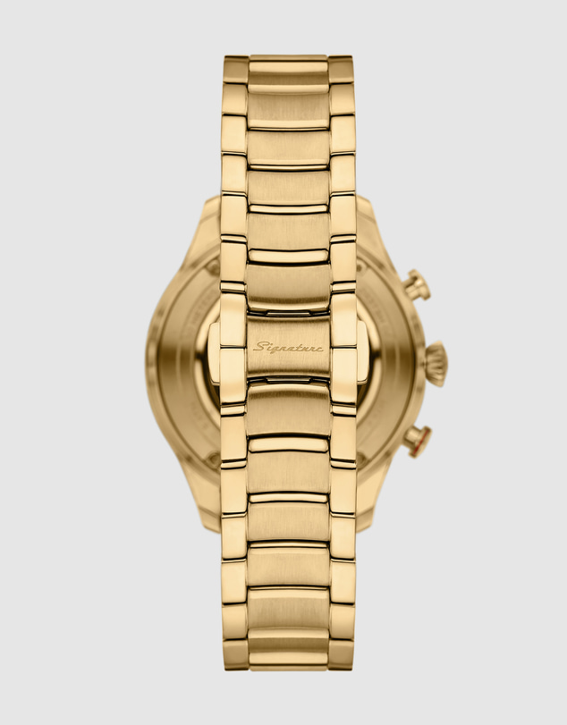 Fossil - Signature CS-1 Gold Tone Chronograph Watch