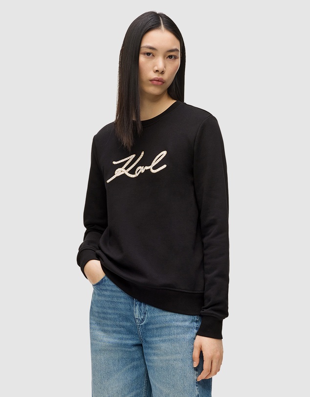 Karl Lagerfeld - Signature Rope Detail Sweatshirt