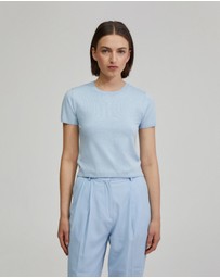 Oxford - Olivia Crop Knit Top