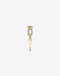 Michael Hill - 0.20 Carat TW Diamond Paperclip Ring in 10kt Yellow Gold