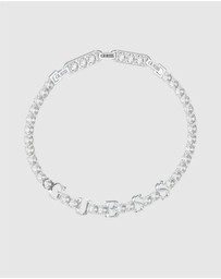 GUESS - Arm Party Silver Tone White Crystal Bracelet