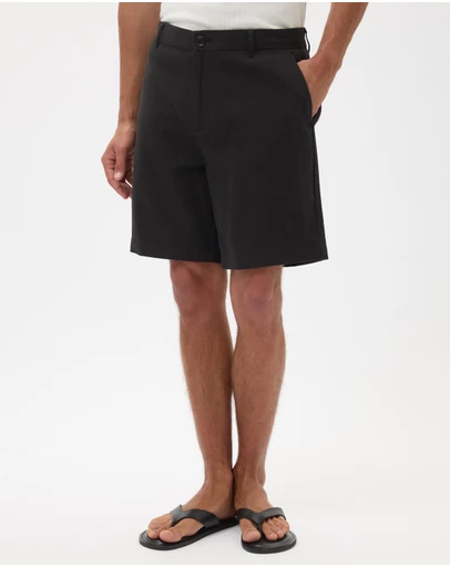 AERE - Bermuda Linen Blend Shorts