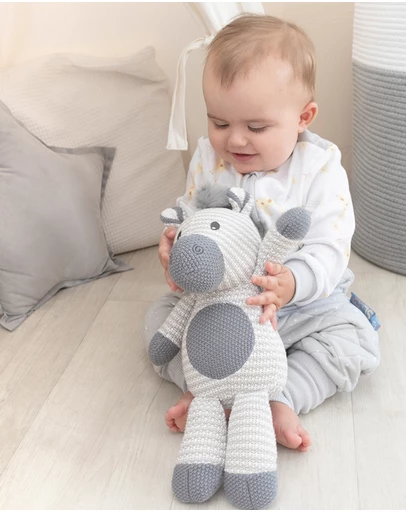 Living Textiles - Knitted Toy - Zac the Zebra