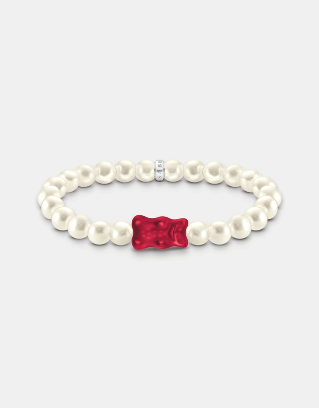 THOMAS SABO - Pearl bracelet with Red HARIBO Goldbear