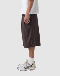 Zanerobe - Pinstripe Mega Short Choc Stripe