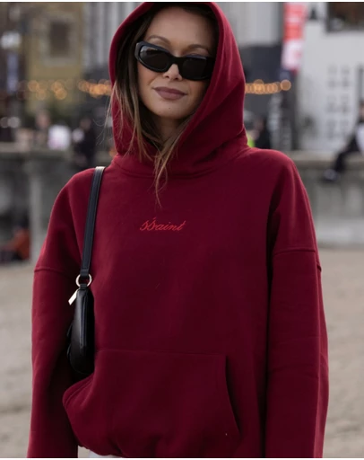 SSAINT - SŚAINT Tonal Hoodie Cherry