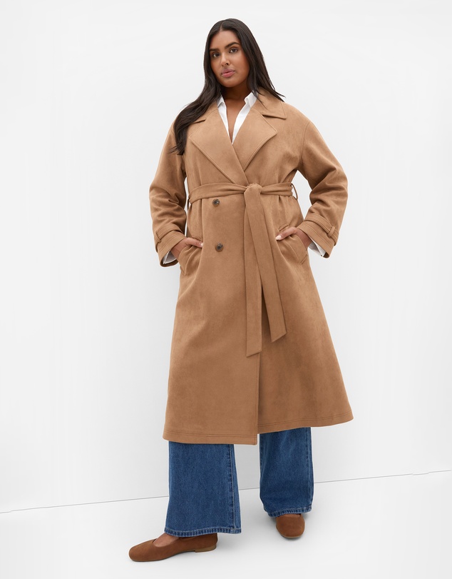 City Chic - Eliza Sueded Trench