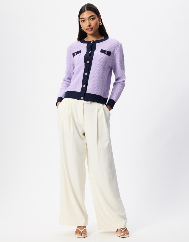 Mossée - Sybil Colour Block Knit Cardigan
