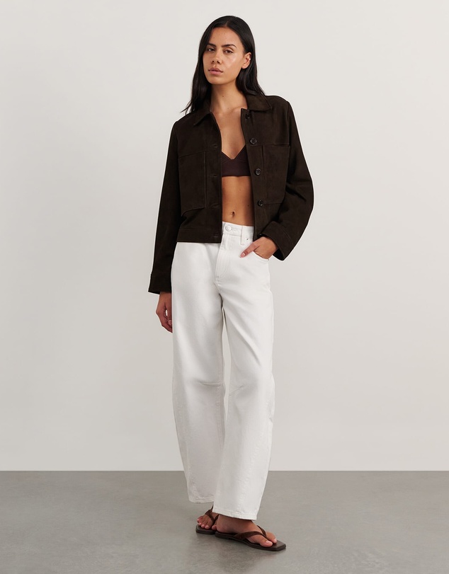 Jag - Ophelia Suede Crop Shacket