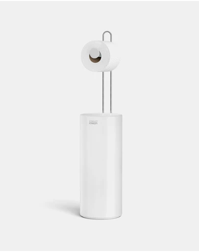 Joseph Joseph - EasyStore™ Gloss White Concealed Toilet Roll Holder