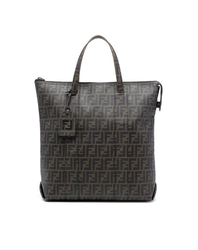 Pre-Loved by Azura Reborn - Pre-Loved Zucca Coated Canvas Vertical Tote