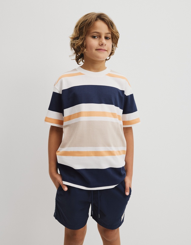 Country Road - Teen Relaxed Fit Stripe Short Sleeve T-shirt