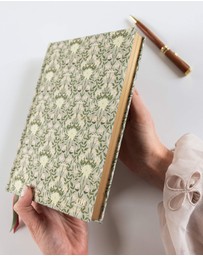 Bespoke Letterpress - Linen Bound Lined Journal - Bloomere