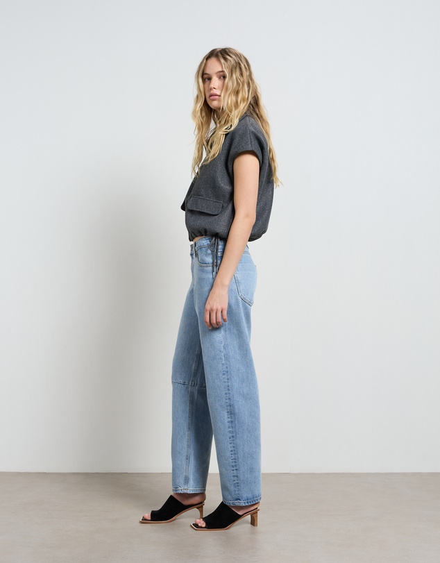 DRICOPER DENIM - Chloe Mid Rise Barrel Jeans