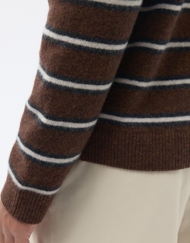 AERE - Stripe Wool Polo