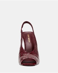 Steve Madden - Lucian Wine Croco Heels