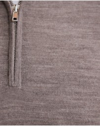 Oxford - Merino Zip-Neck Wool Pullover
