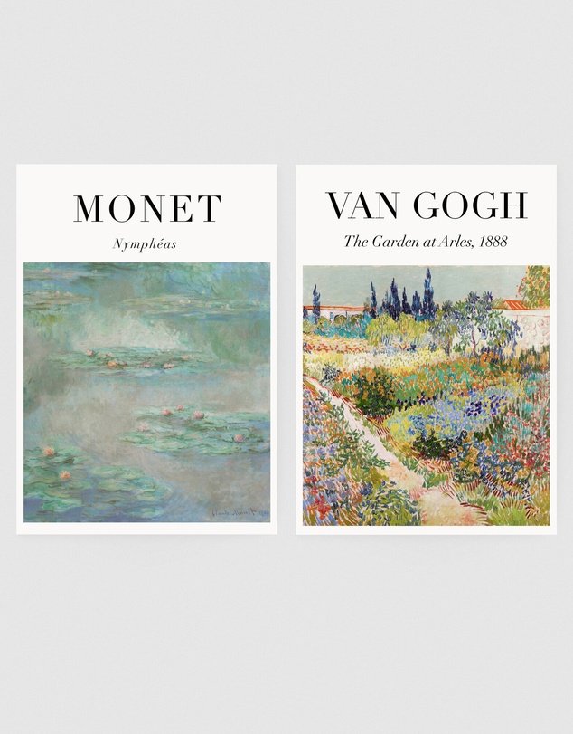 Inka Arthouse - Monet x Van Gogh Set of 2 Art Prints