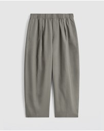 COS - Cotton Cropped Relaxed-Fit Barrel Leg Trousers