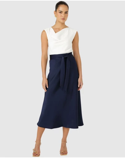 SACHA DRAKE - Luxe Bias Midi Skirt