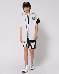 DKNY - Abstract Logo Swim Shorts - Teens