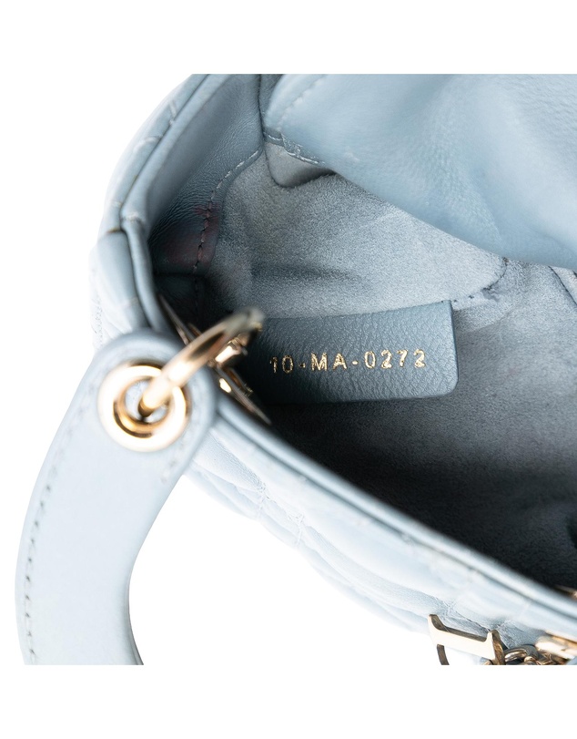 Pre-Loved by Azura Reborn - Pre-Loved Micro Lambskin Cannage Lady Dior