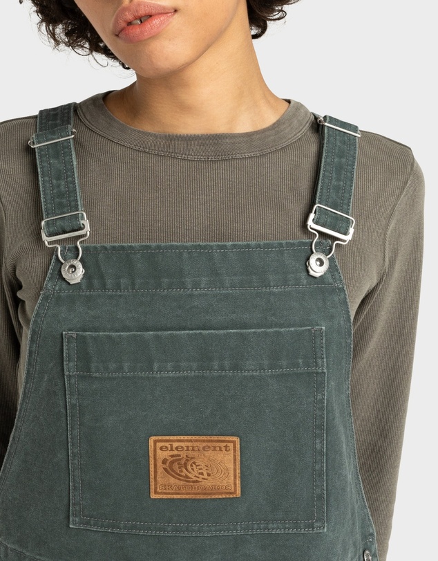 Element - Womens Dungaree Canvas Mini Dress