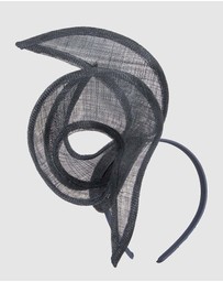 Max Alexander - Navy Sinamay Racing Fascinator