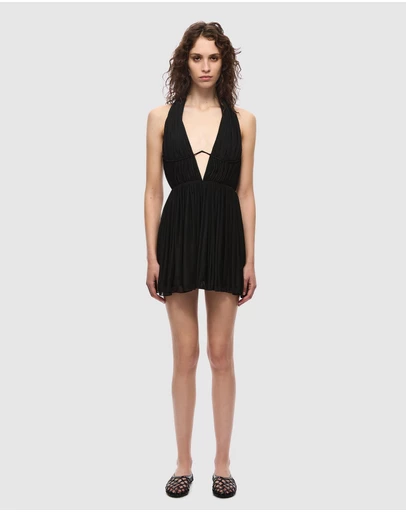 MISHA - The Flounce Jersey Mini Dress